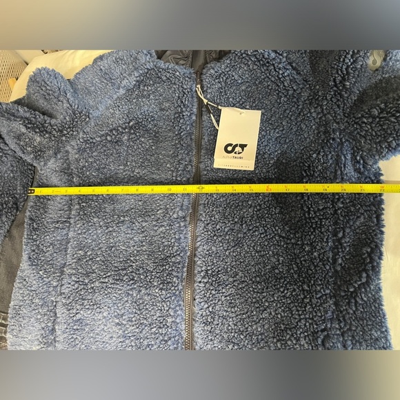 ALPHA TAURI  Blue Sherpa full‎ length zip jacket size S - Picture 15 of 16